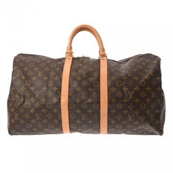 LOUIS VUITTON Louis Vuitton Monogram Keepall 55 Brown M41424 Unisex Canvas Boston Bag