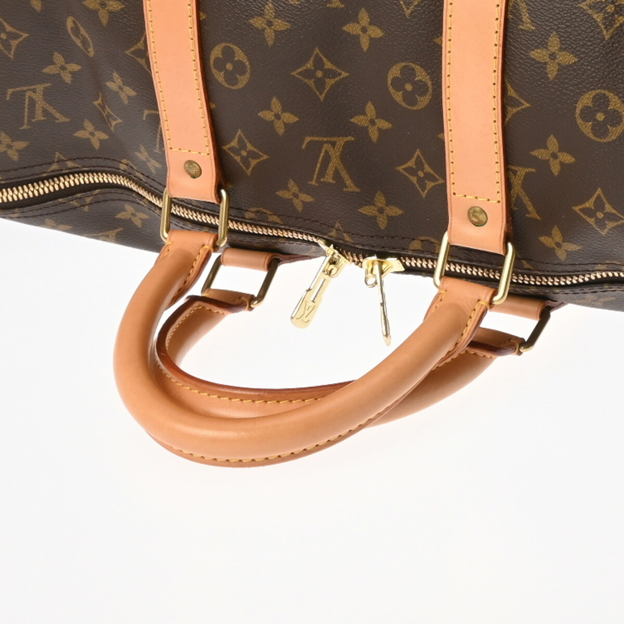 LOUIS VUITTON Louis Vuitton Monogram Keepall 55 Brown M41424 Unisex Canvas Boston Bag