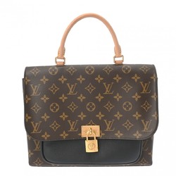 LOUIS VUITTON Louis Vuitton Monogram Marignan Noir M44259 Women's Canvas Handbag