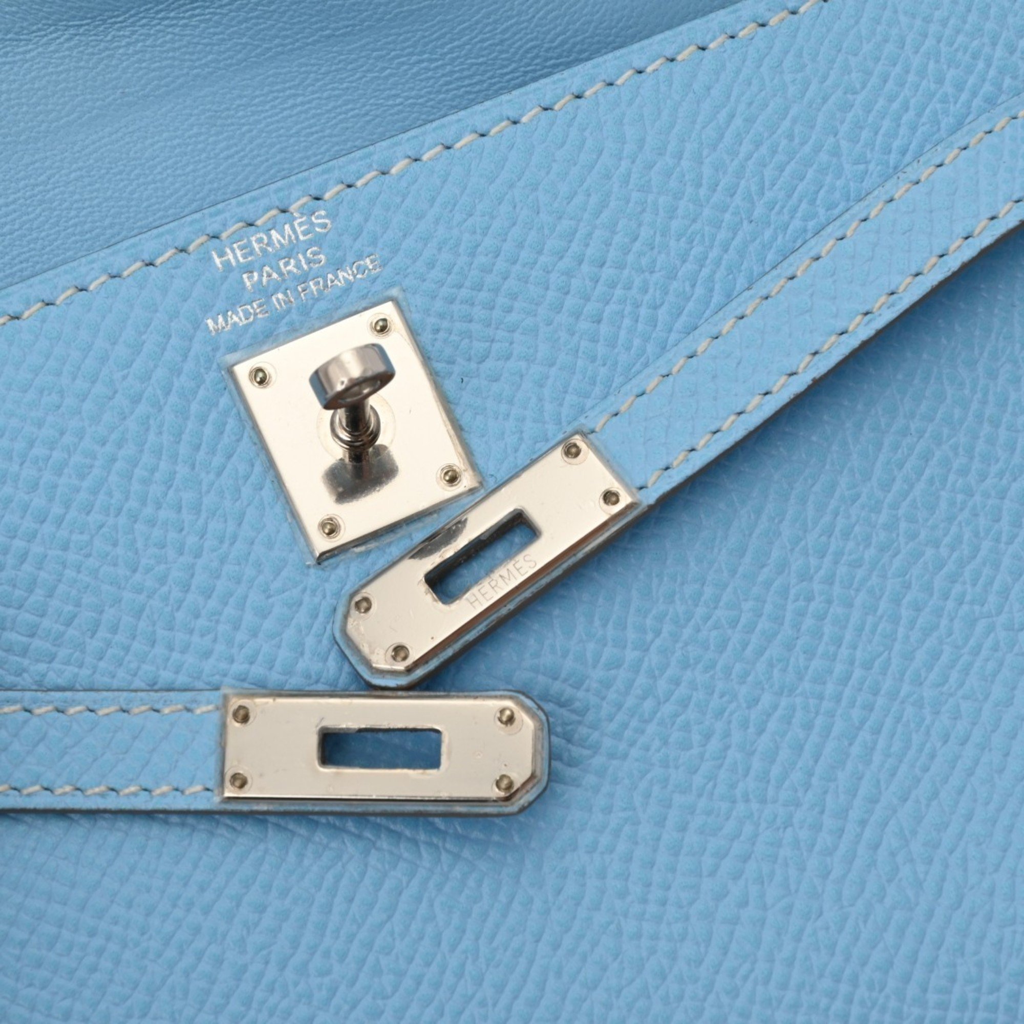 HERMES Tiny Kelly Celeste O stamp (around 2011) Women's Epsom leather bag