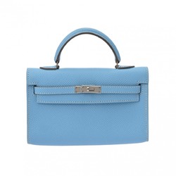 HERMES Tiny Kelly Celeste O stamp (around 2011) Women's Epsom leather bag