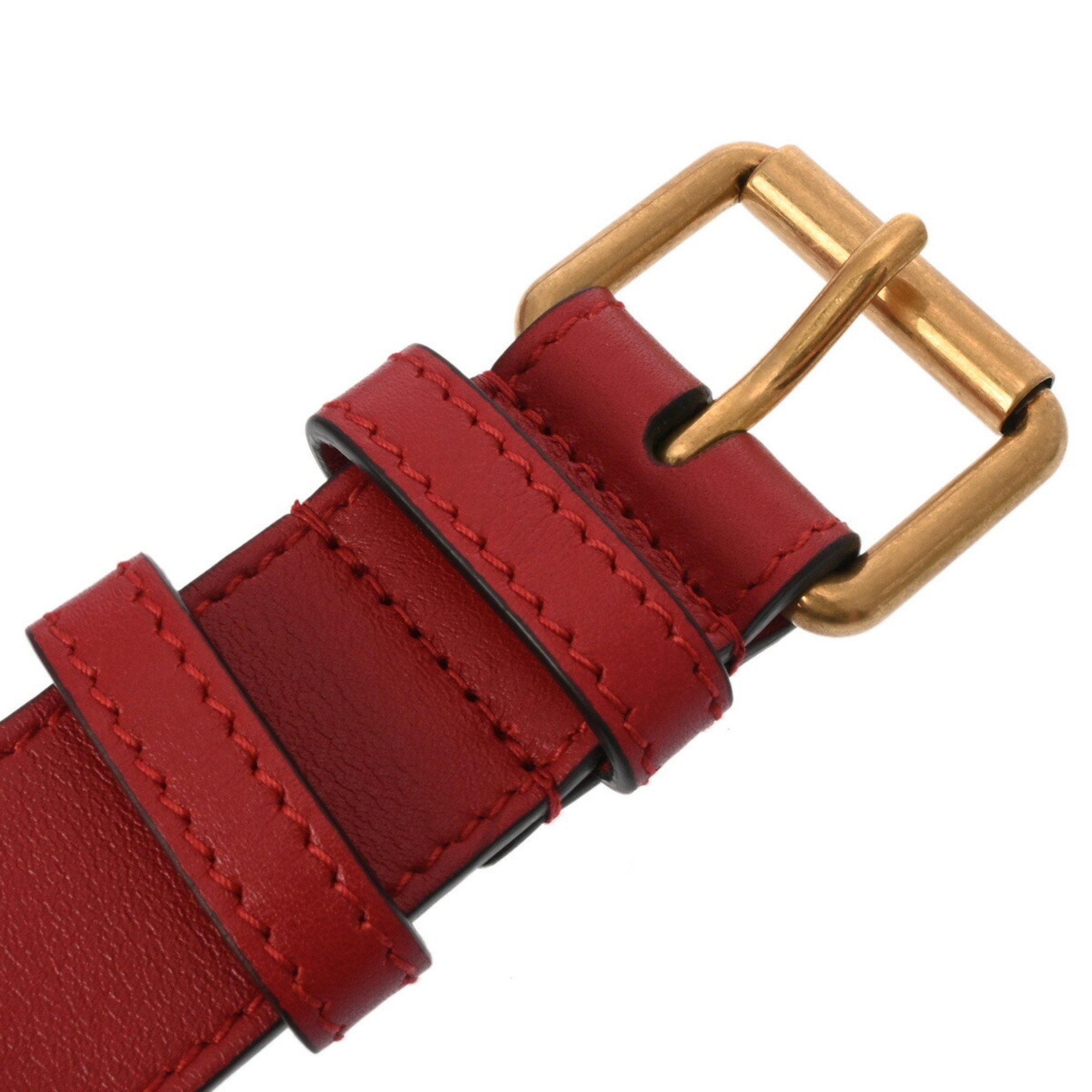 GUCCI GG Marmont Belt Bag Red 476434 Women's Leather Body