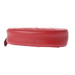 GUCCI GG Marmont Belt Bag Red 476434 Women's Leather Body