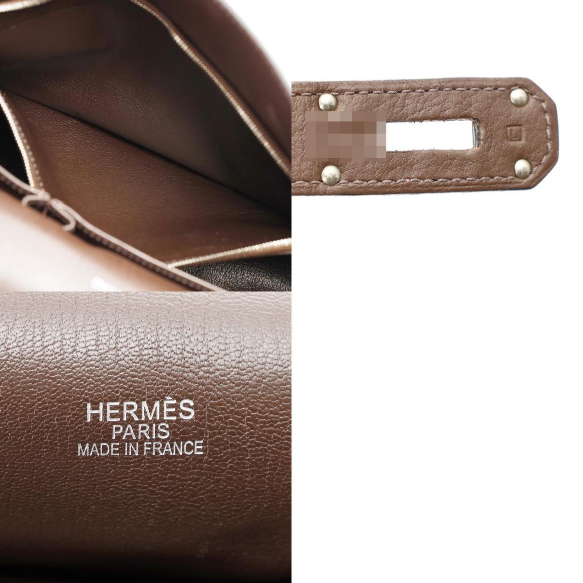 HERMES Hermes Gypsiere 34 Cacao □L stamp (around 2008) Women's Taurillon Clemence shoulder bag