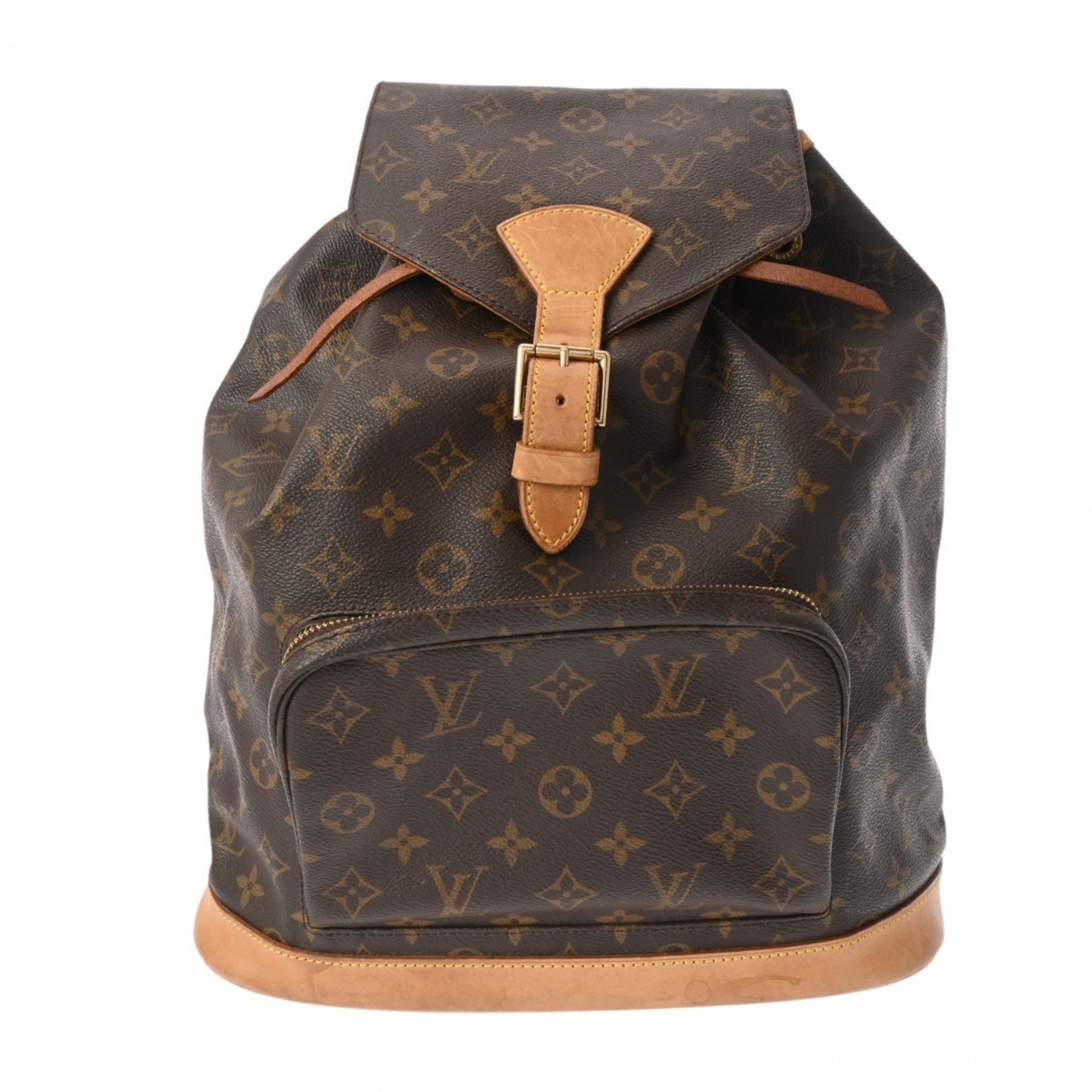 LOUIS VUITTON Louis Vuitton Monogram Montsouris GM Brown M51135 Women's Canvas Backpack/Daypack