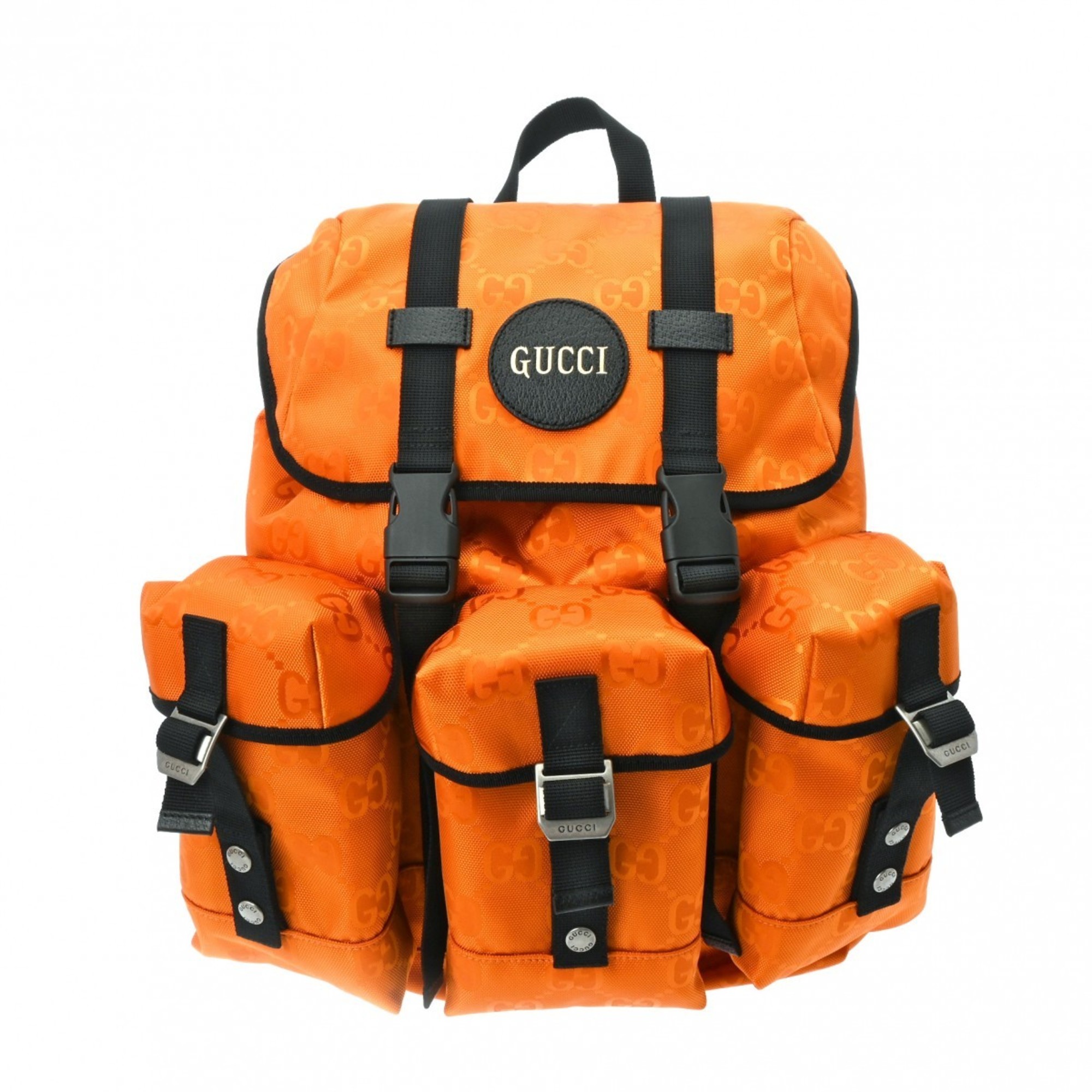 GUCCI GG Pattern Backpack Orange 626160 Men's Nylon Backpack/Daypack