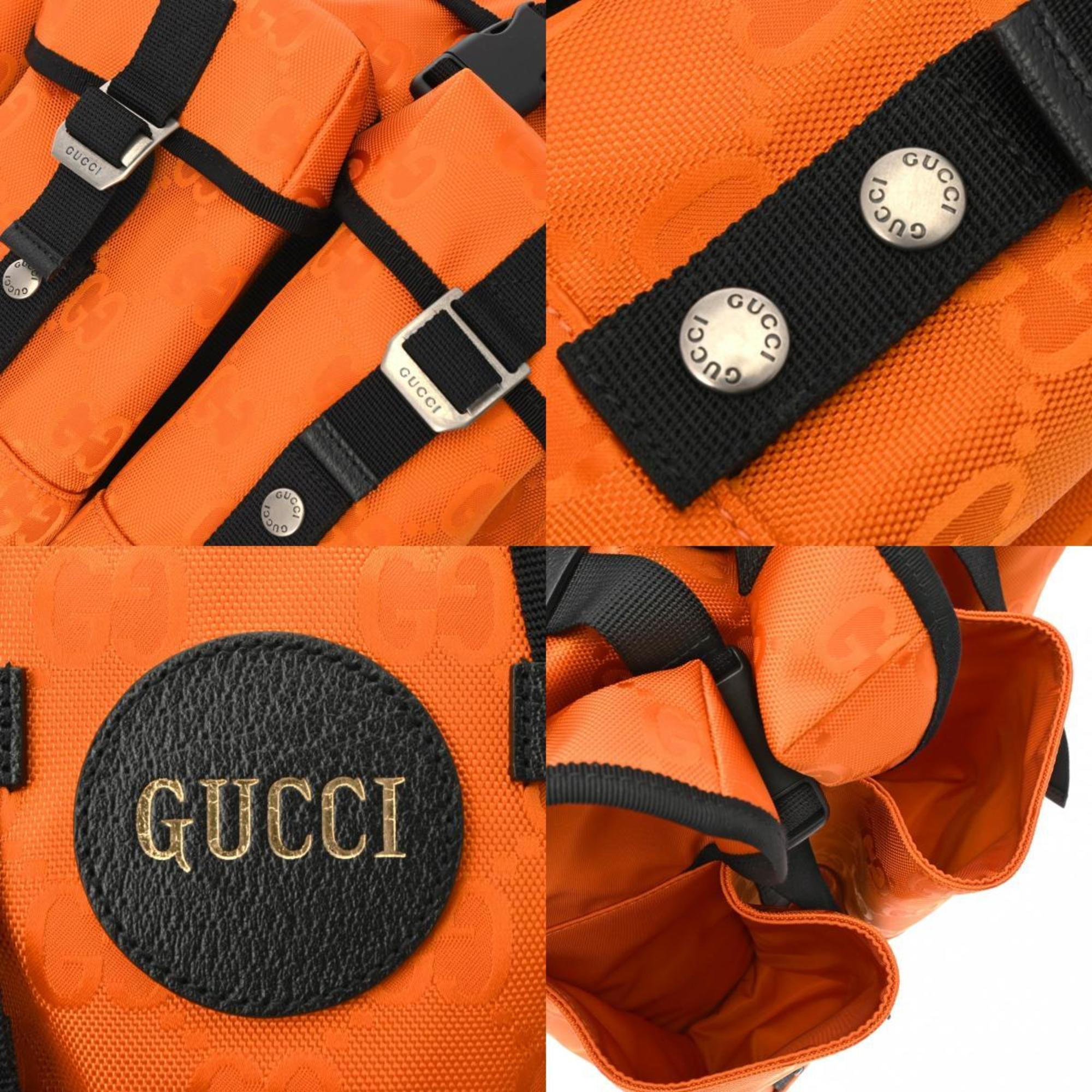 GUCCI GG Pattern Backpack Orange 626160 Men's Nylon Backpack/Daypack