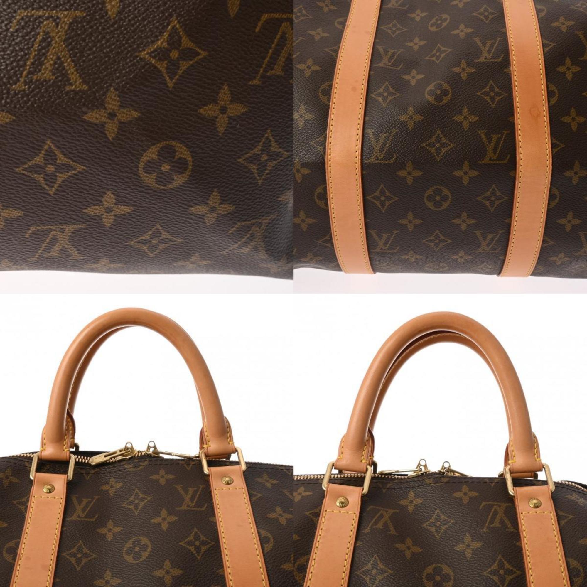 LOUIS VUITTON Louis Vuitton Monogram Keepall 50 Brown M41426 Unisex Canvas Boston Bag