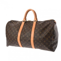 LOUIS VUITTON Louis Vuitton Monogram Keepall 50 Brown M41426 Unisex Canvas Boston Bag