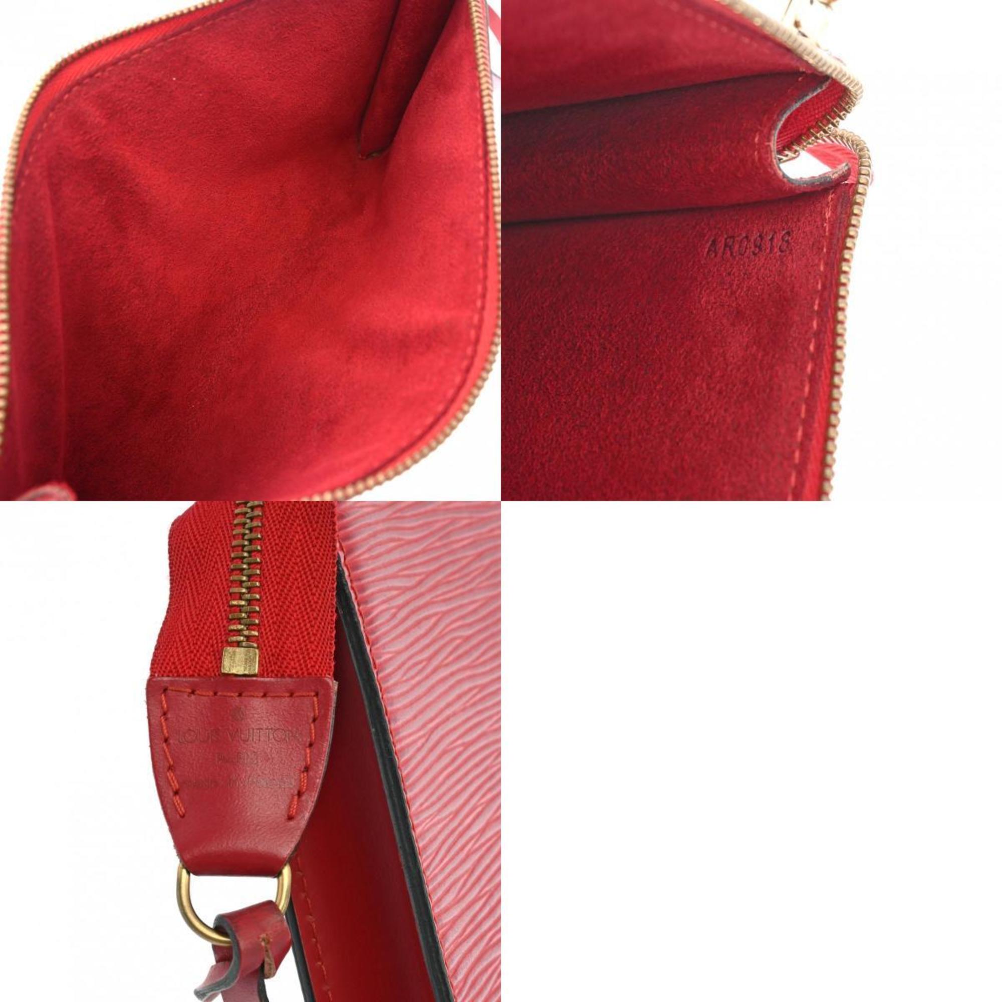 LOUIS VUITTON Louis Vuitton Epi Red M52947 Women's Leather Pouch