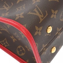 LOUIS VUITTON Louis Vuitton Monogram Popincourt PM Rouge M43433 Women's Canvas Handbag