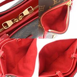 LOUIS VUITTON Louis Vuitton Monogram Popincourt PM Rouge M43433 Women's Canvas Handbag