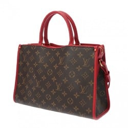 LOUIS VUITTON Louis Vuitton Monogram Popincourt PM Rouge M43433 Women's Canvas Handbag