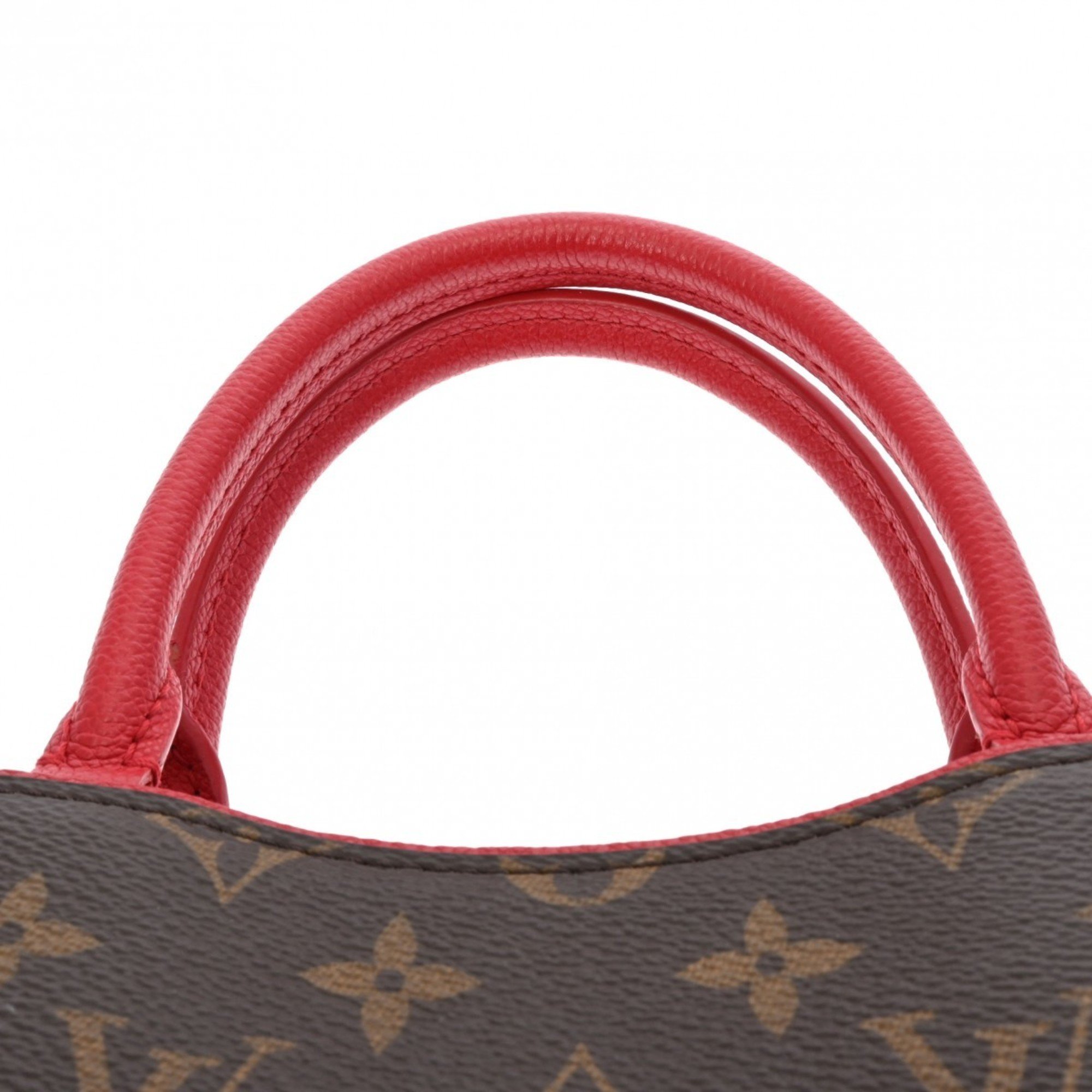 LOUIS VUITTON Louis Vuitton Monogram Popincourt PM Rouge M43433 Women's Canvas Handbag