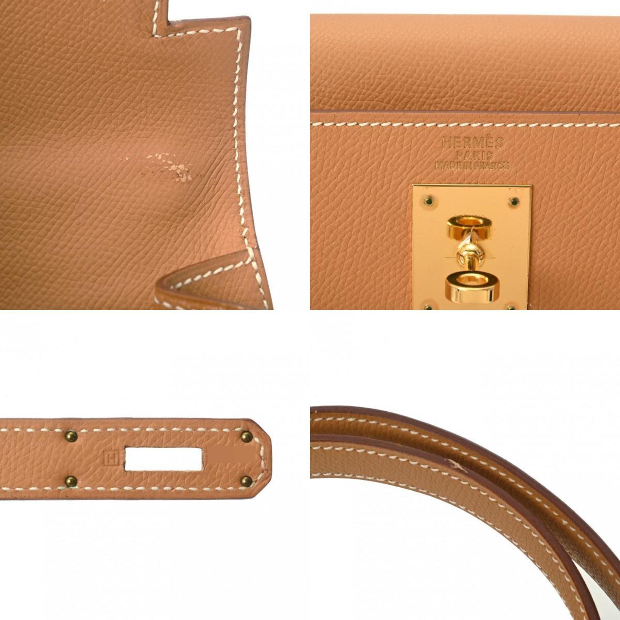 HERMES Kelly 32, outside stitching, natural, H stamp (around 2004), women's Epsom leather handbag