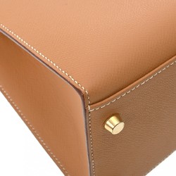 HERMES Kelly 32, outside stitching, natural, H stamp (around 2004), women's Epsom leather handbag