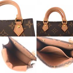 LOUIS VUITTON Louis Vuitton Monogram Petite Sac Plat Brown M69442 Women's Canvas Handbag