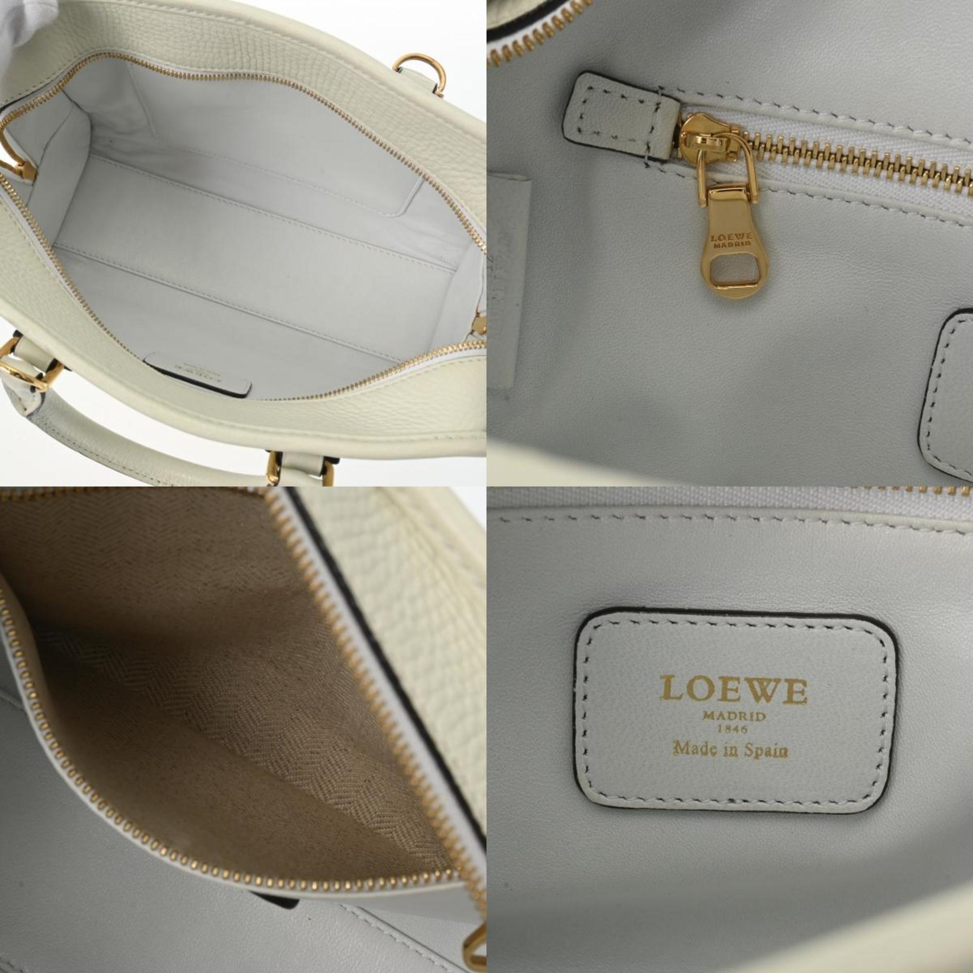 LOEWE Amazona 23 White Women's Calfskin Handbag