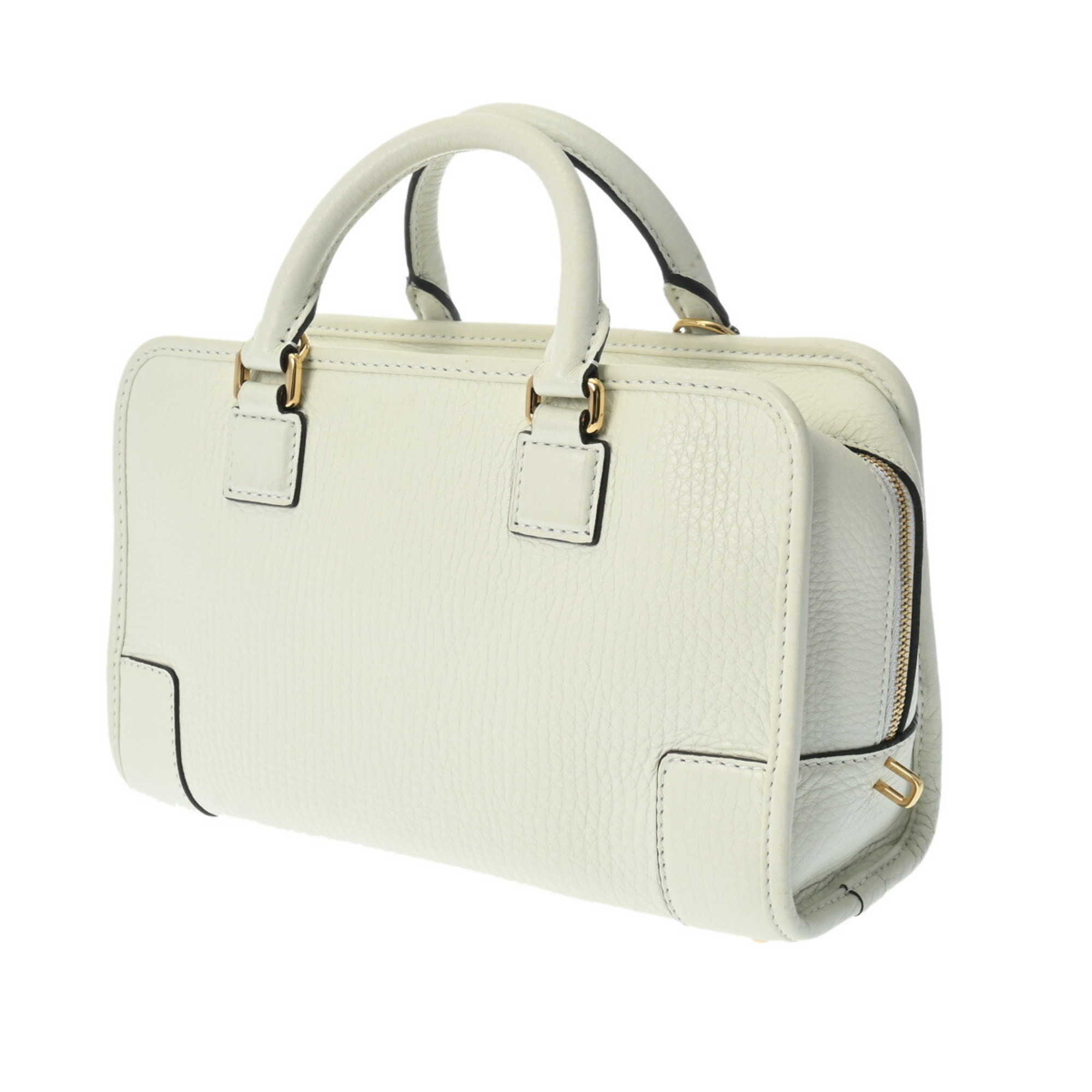 LOEWE Amazona 23 White Women's Calfskin Handbag