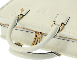 LOEWE Amazona 23 White Women's Calfskin Handbag