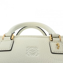 LOEWE Amazona 23 White Women's Calfskin Handbag