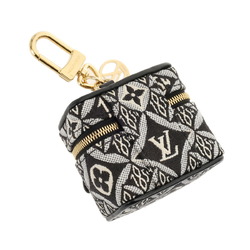 LOUIS VUITTON Louis Vuitton Porte-Clé Vanity Bag Charm Black Women's GP Monogram Jacquard Keychain