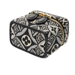 LOUIS VUITTON Louis Vuitton Porte-Clé Vanity Bag Charm Black Women's GP Monogram Jacquard Keychain