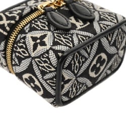 LOUIS VUITTON Louis Vuitton Porte-Clé Vanity Bag Charm Black Women's GP Monogram Jacquard Keychain