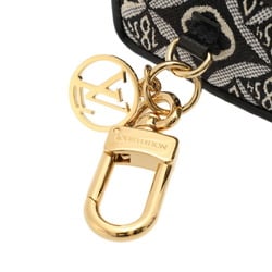 LOUIS VUITTON Louis Vuitton Porte-Clé Vanity Bag Charm Black Women's GP Monogram Jacquard Keychain