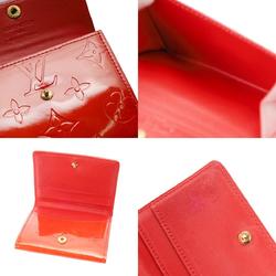 LOUIS VUITTON Vernis Ludlow Coin Purse Rouge M91090 Women's Monogram Case