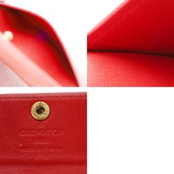 LOUIS VUITTON Vernis Ludlow Coin Purse Rouge M91090 Women's Monogram Case