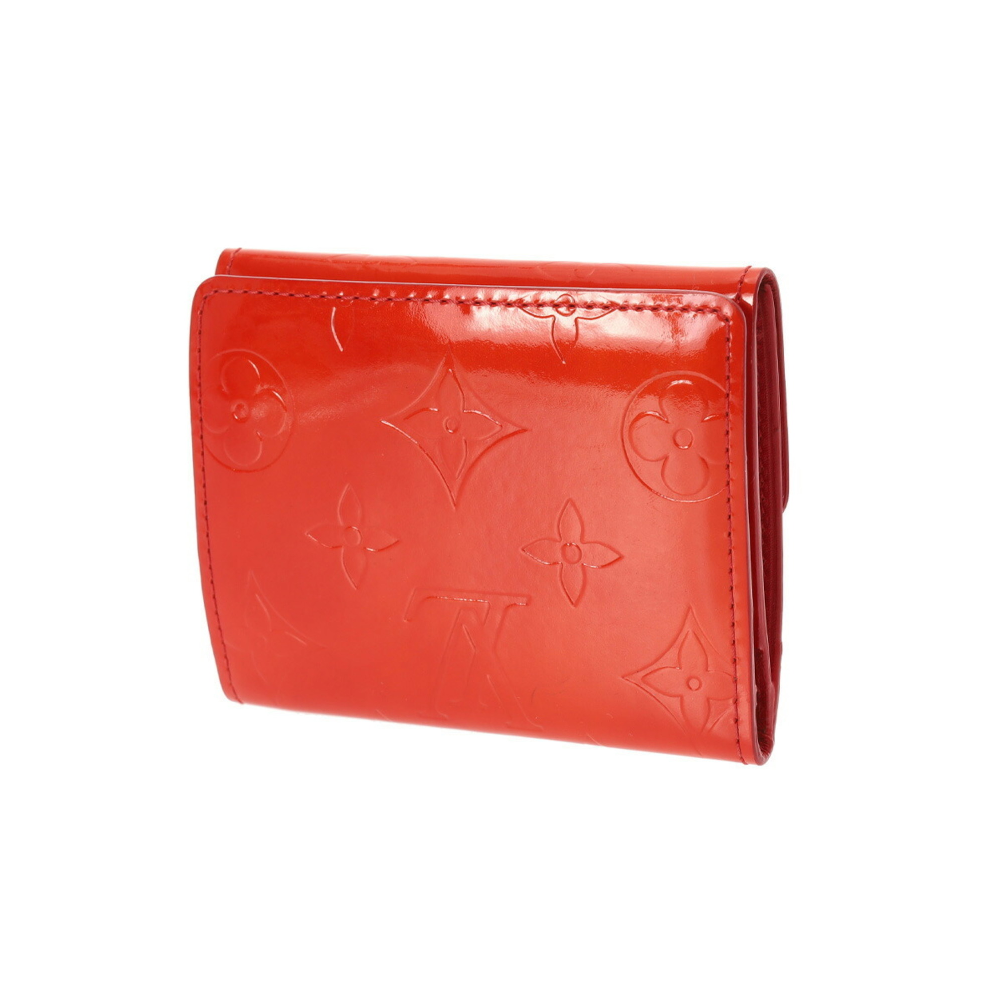 LOUIS VUITTON Vernis Ludlow Coin Purse Rouge M91090 Women's Monogram Case