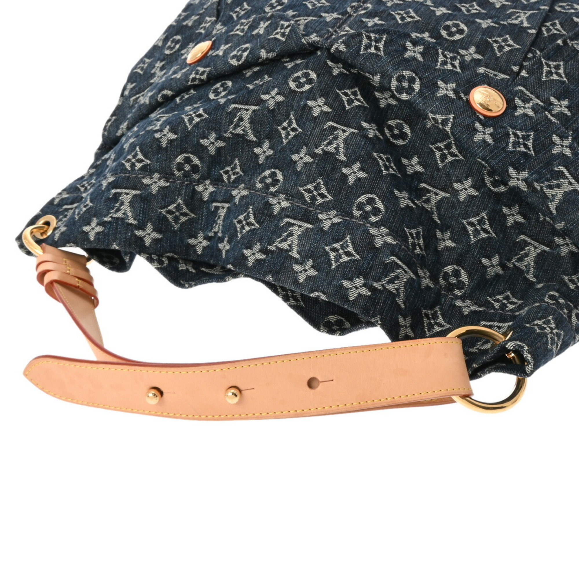 LOUIS VUITTON Louis Vuitton Monogram Denim Daily GM Blue M40493 Women's Shoulder Bag