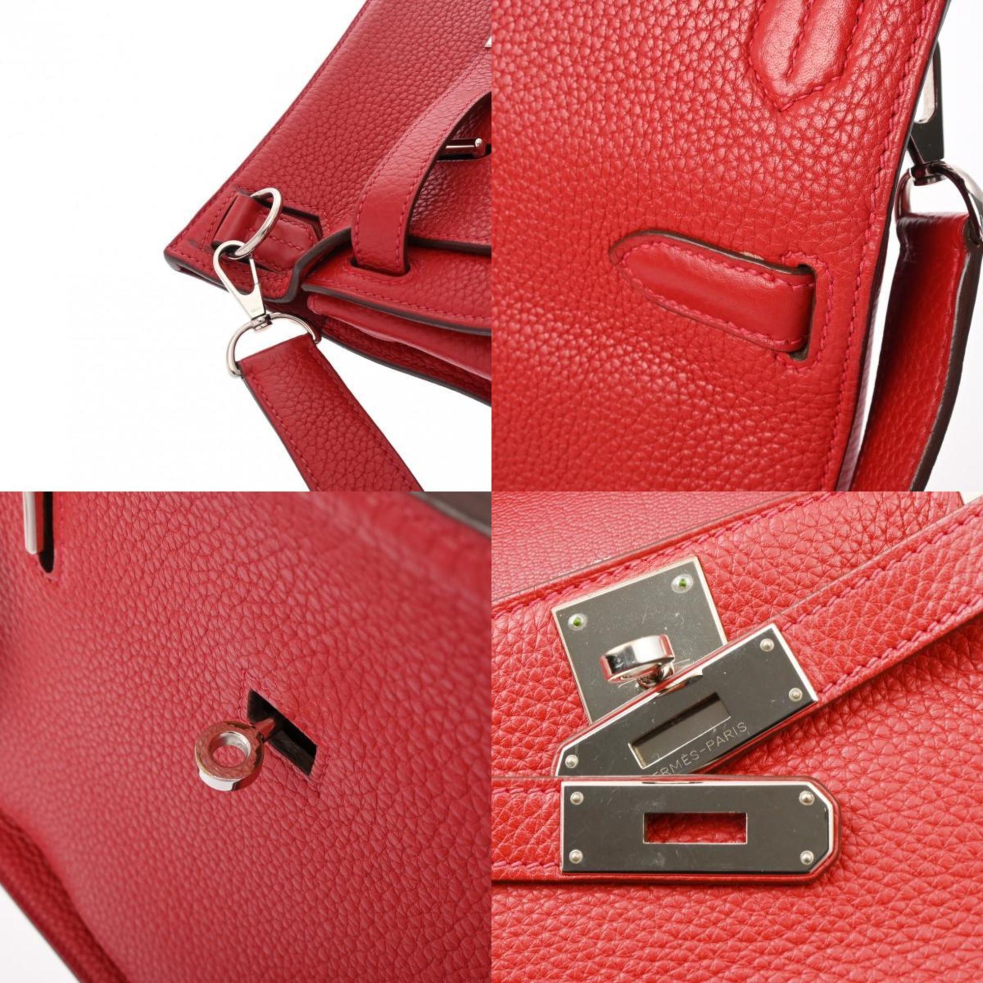 HERMES Hermes Gypsiere 28 Rouge Kazak - □Q stamp (around 2013) Women's Taurillon Clemence shoulder bag