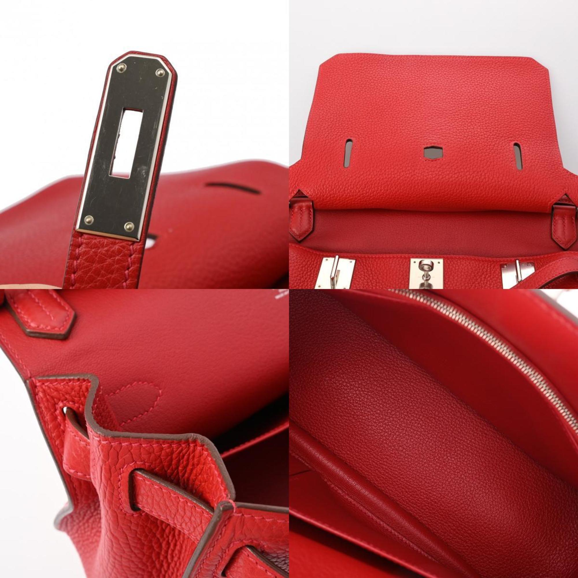 HERMES Hermes Gypsiere 28 Rouge Kazak - □Q stamp (around 2013) Women's Taurillon Clemence shoulder bag