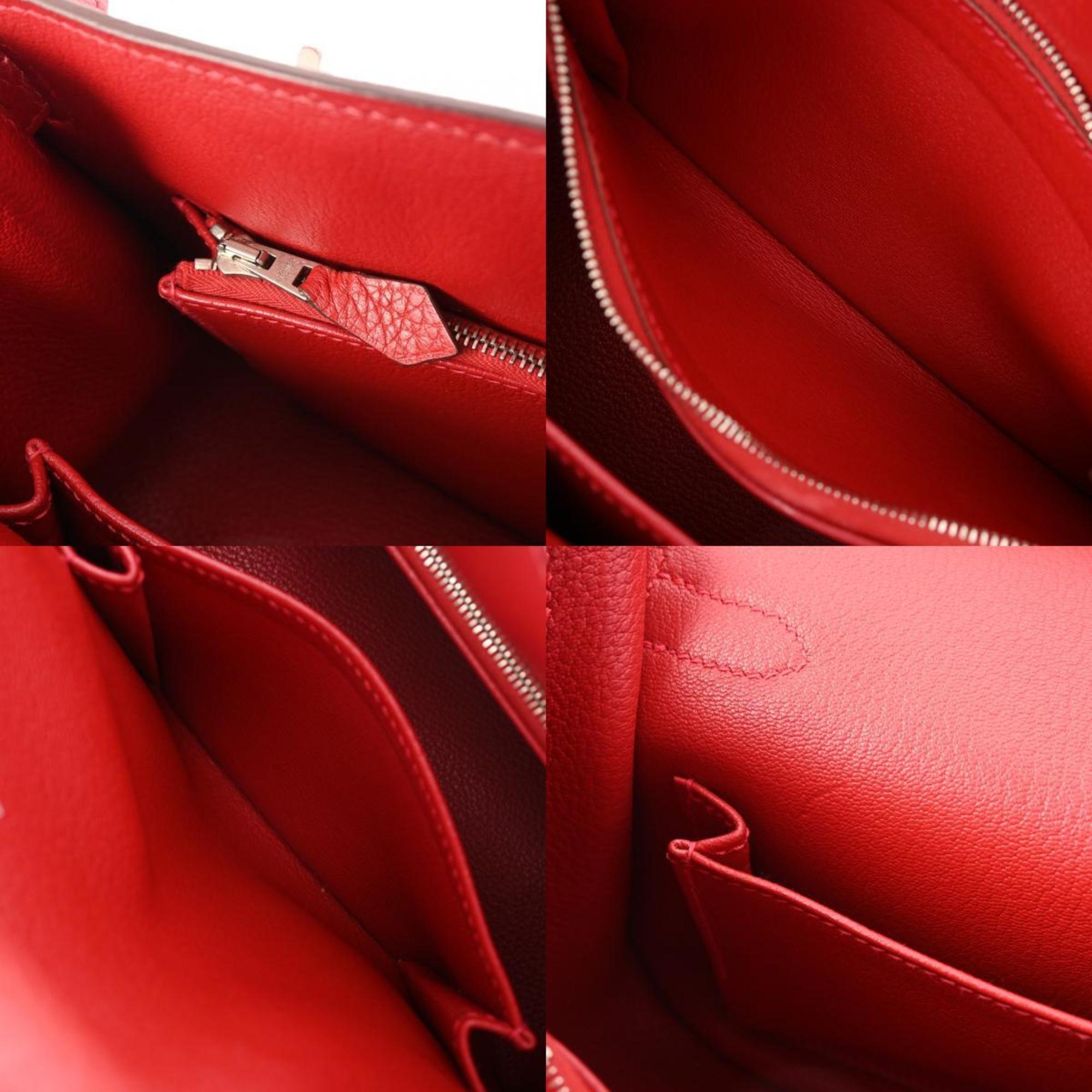 HERMES Hermes Gypsiere 28 Rouge Kazak - □Q stamp (around 2013) Women's Taurillon Clemence shoulder bag