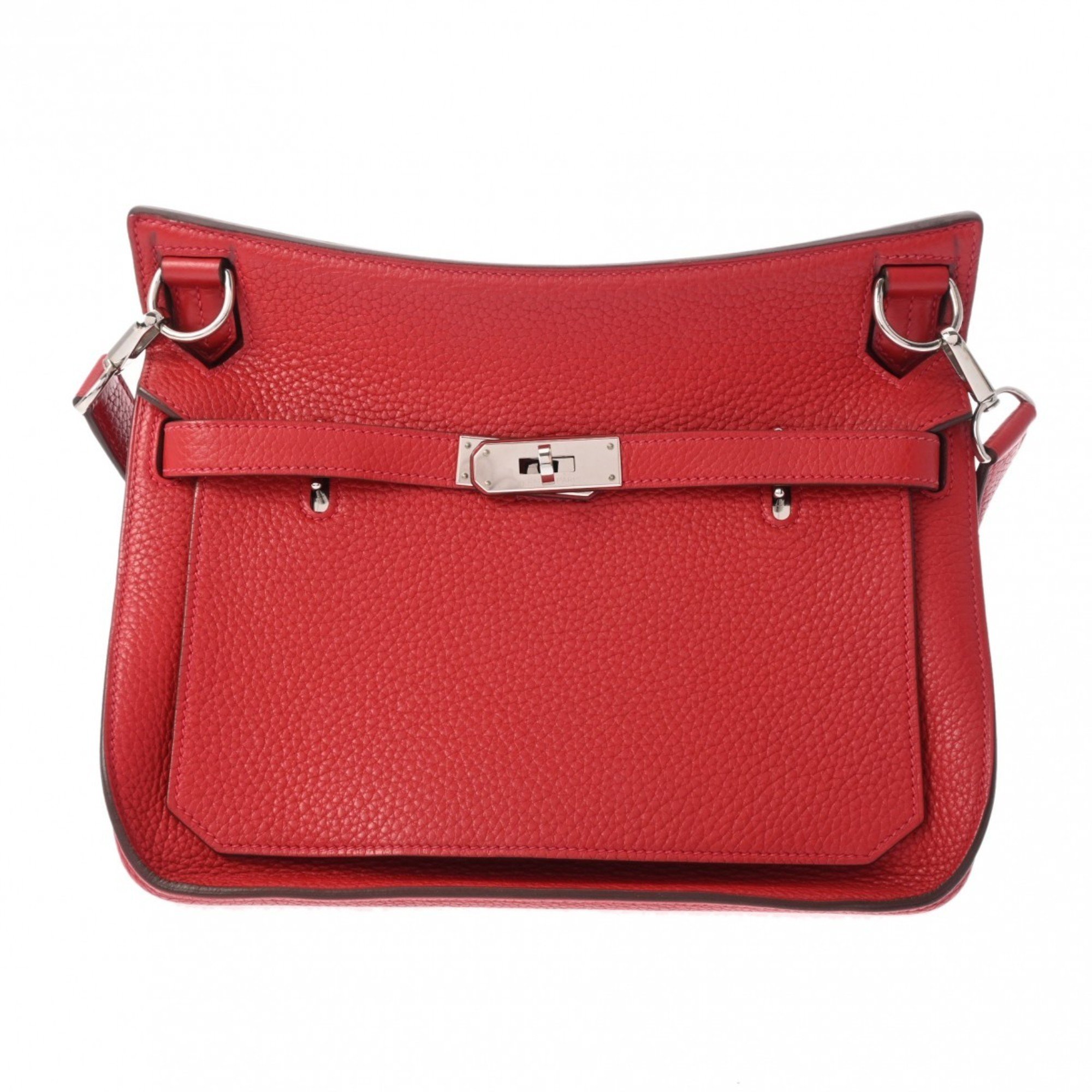 HERMES Hermes Gypsiere 28 Rouge Kazak - □Q stamp (around 2013) Women's Taurillon Clemence shoulder bag