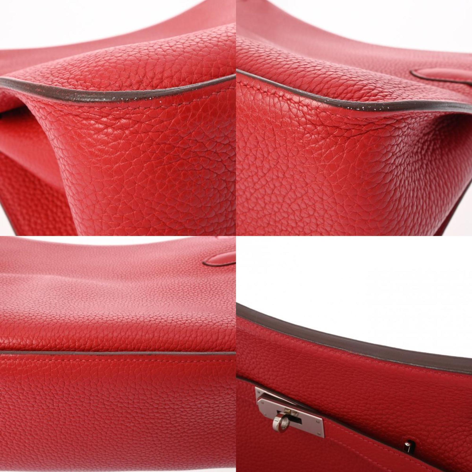 HERMES Hermes Gypsiere 28 Rouge Kazak - □Q stamp (around 2013) Women's Taurillon Clemence shoulder bag