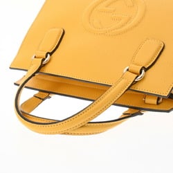 GUCCI Gucci Soho Outlet Yellow 607722 Women's Calfskin Handbag