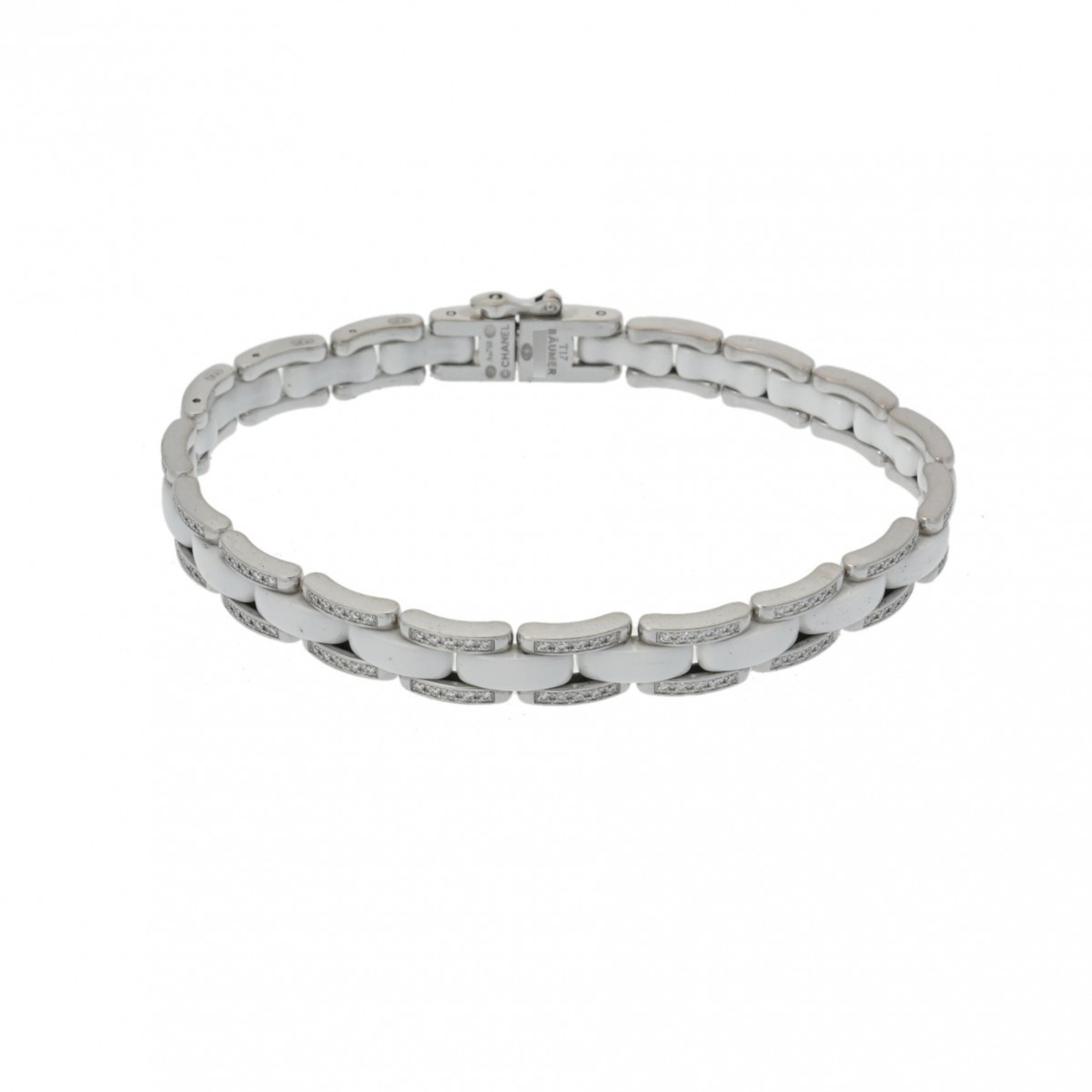 CHANEL Chanel Ultra Bracelet Diamond J2931 Women's K18 White Gold Ceramic