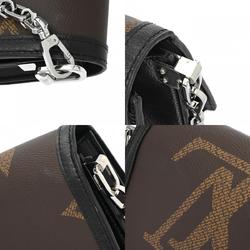 LOUIS VUITTON Louis Vuitton Monogram Giant Reverse Dauphine MM Brown M44599 Women's Canvas Shoulder Bag