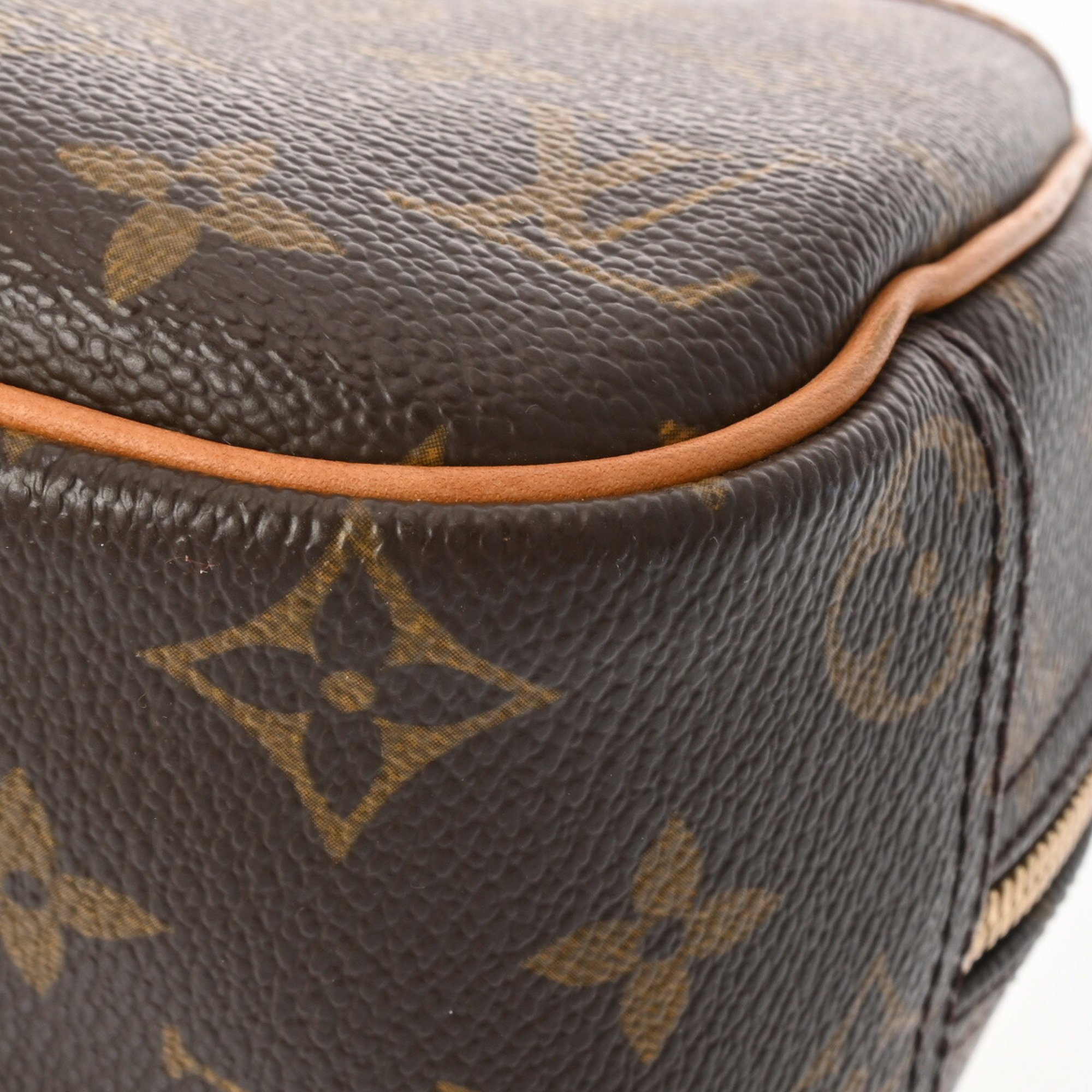 LOUIS VUITTON Louis Vuitton Monogram Trouville Brown M42228 Women's Canvas Handbag