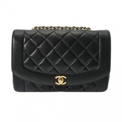 CHANEL Chanel Matelasse Diana 25cm Chain Shoulder Black Women's Lambskin Bag