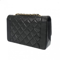 CHANEL Chanel Matelasse Diana 25cm Chain Shoulder Black Women's Lambskin Bag