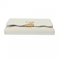 LOUIS VUITTON Louis Vuitton Portefeuille Capucines Compact White M82268 Women's Taurillon Leather Tri-fold Wallet