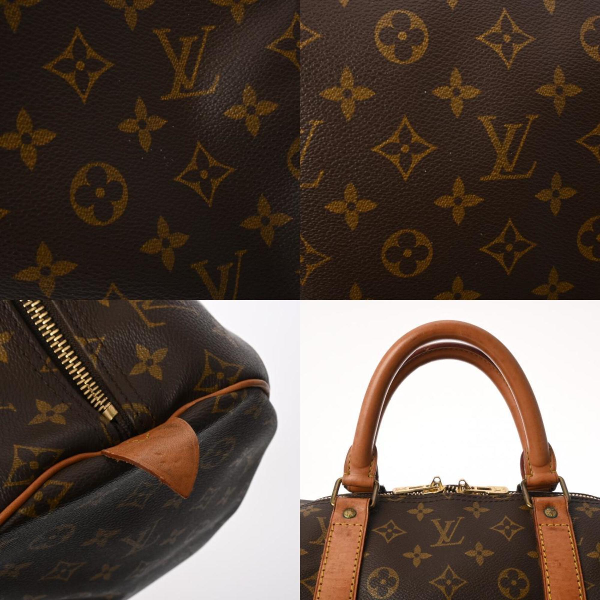 LOUIS VUITTON Louis Vuitton Monogram Keepall 55 Brown M41424 Unisex Canvas Boston Bag