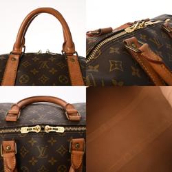 LOUIS VUITTON Louis Vuitton Monogram Keepall 55 Brown M41424 Unisex Canvas Boston Bag