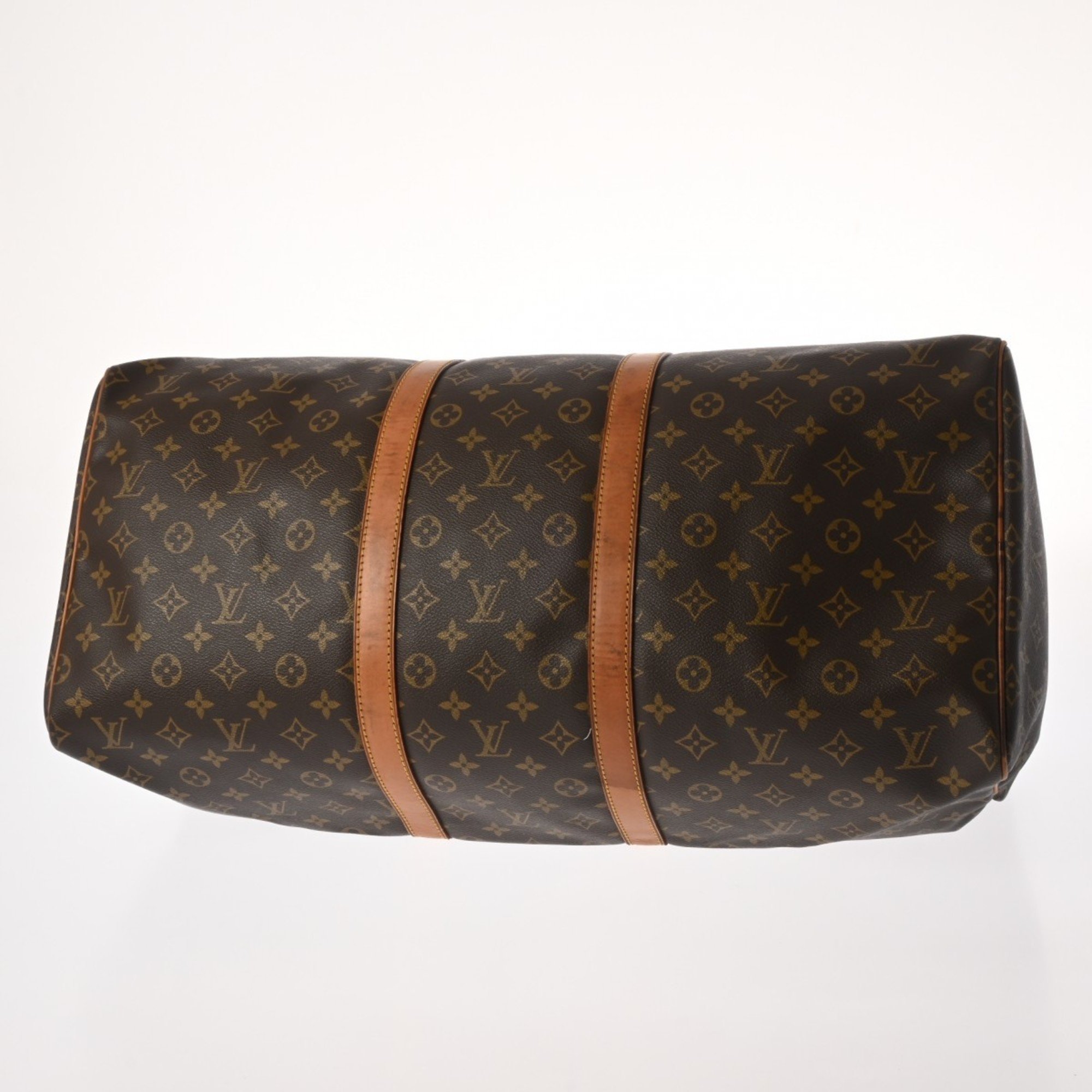 LOUIS VUITTON Louis Vuitton Monogram Keepall 55 Brown M41424 Unisex Canvas Boston Bag