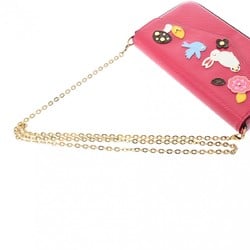 LOUIS VUITTON Louis Vuitton Epi Pochette Felicie Hot Pink M62614 Women's Leather Chain Wallet