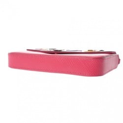 LOUIS VUITTON Louis Vuitton Epi Pochette Felicie Hot Pink M62614 Women's Leather Chain Wallet